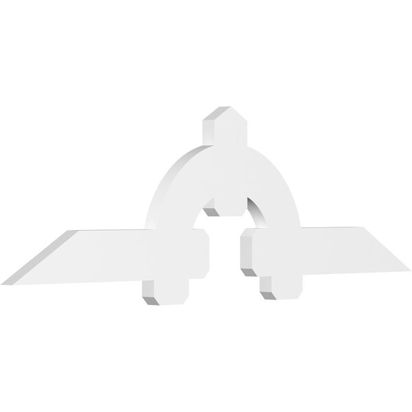 Ekena Millwork Ericson Architectural Grade PVC Gable Bracket, 72"W x 21"H x 2"D x 6"F, 7/12 Pitch GBP072X21X0206ERI00 - main